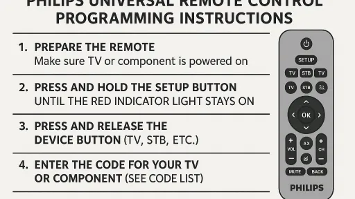 Philips Remote Codes
